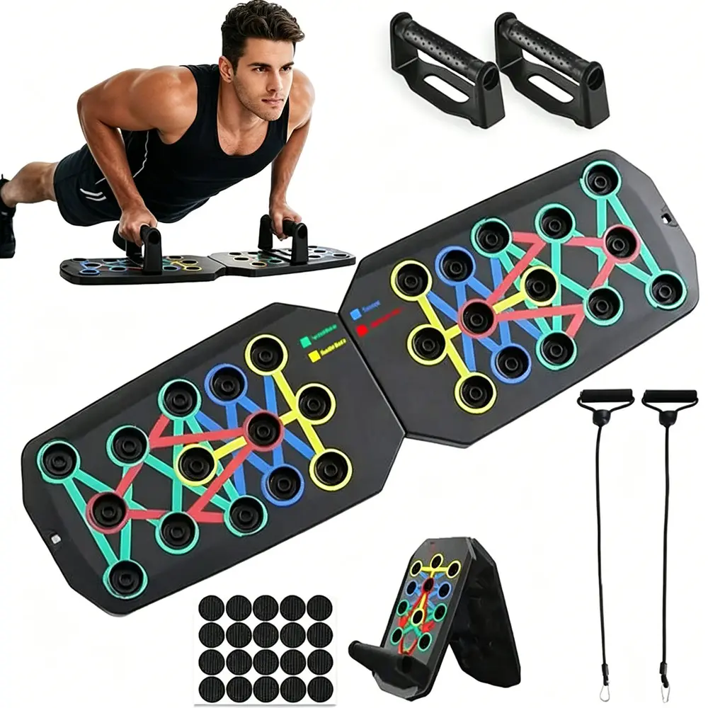 Push Up Rack Board System for Home Gym Fitness Workout