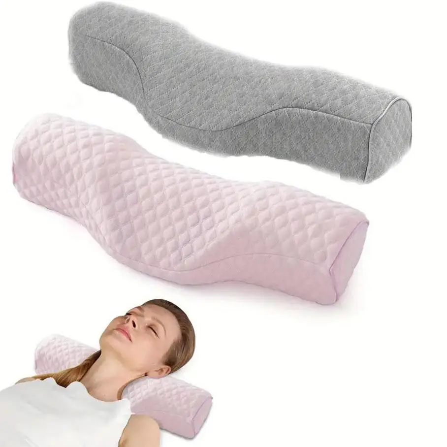 Ergonomic Cervical Memory Foam Pillow, 1 Count Orthopedic Neck Support Pillow, Breathable Pillow for Ultimate Relaxation & Comfort