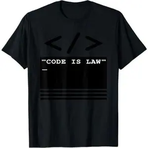 Code, Law, Bitcoin, Programming, Computer, HTML, Python Tee T-Shirt