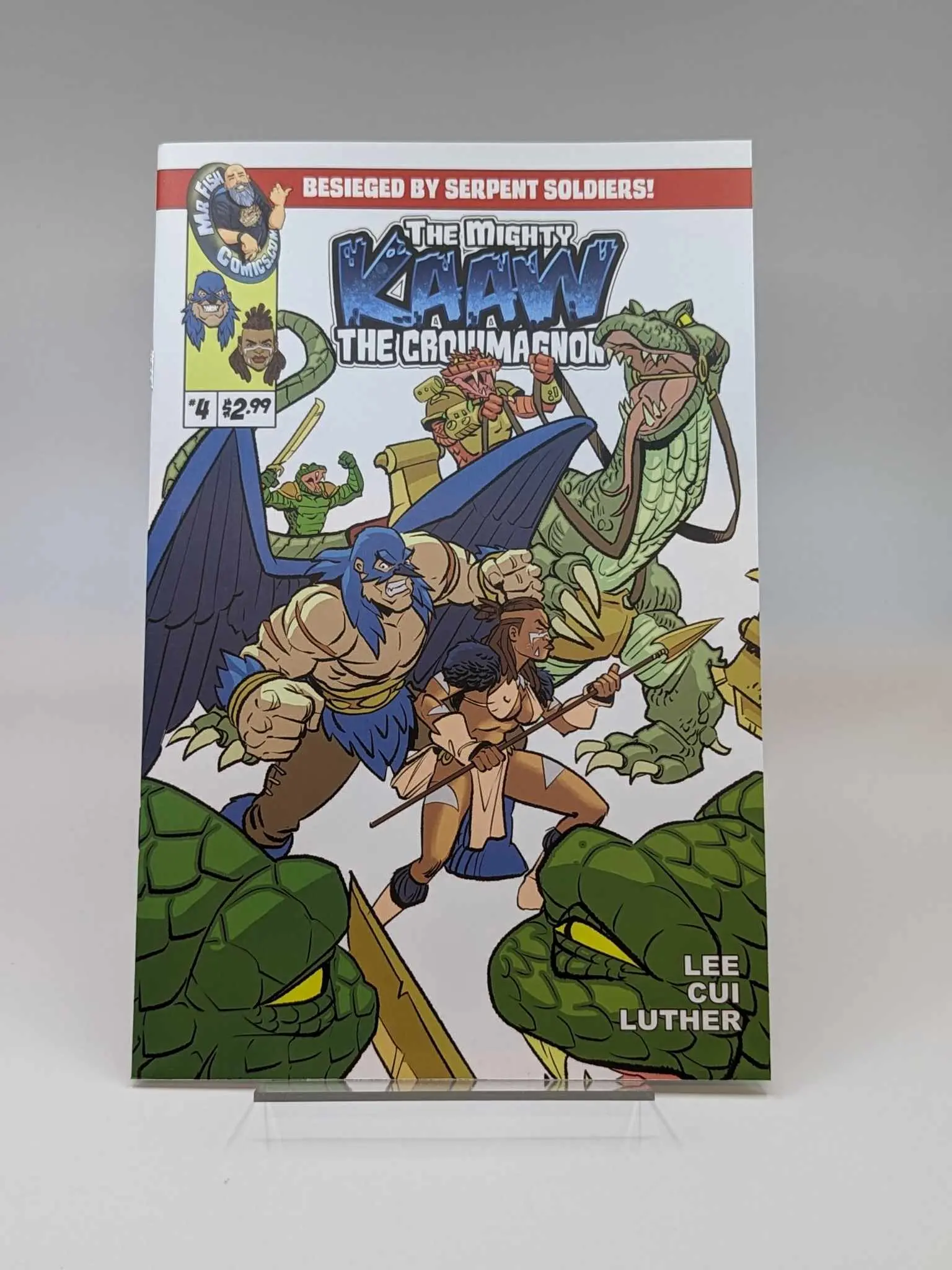 Mr Fish Comics The Mighty KAAW The Crowmagnon Issue 4, Regular Edition, Soft Cover Comic Book