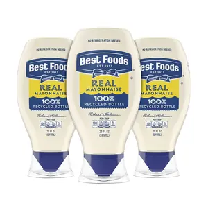 Best Foods Real Mayonnaise Squeeze Bottle For a Creamy Sandwich Spread or Condiment Made With Cage-Free Eggs 20 oz