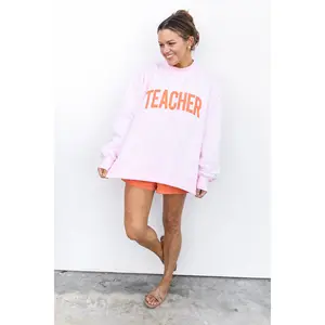 TEACHER Puff Ink Mock Neck -