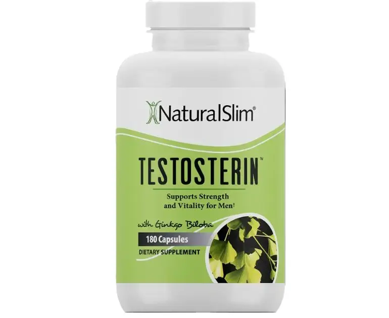 Natural Testosterone Booster Supplement for Men with Testofen, L-Arginine, Ginkgo Biloba, Zinc & Vitamin B3 – Daily Energy & Vitality Support, 180 Capsules