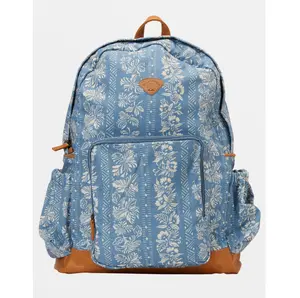 Home Abroad Canvas Backpack with Water Bottle Holder - 20L Capacity