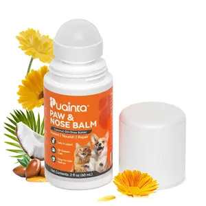 Puainta Roll-On Dog Paw Balm, Lick Safe & Easy Apply for Dry Cracked Paws and Nose, with Natural Coconut Oil, All Season Protection for Dogs & Cats, 2oz #Summervibes #petlovers