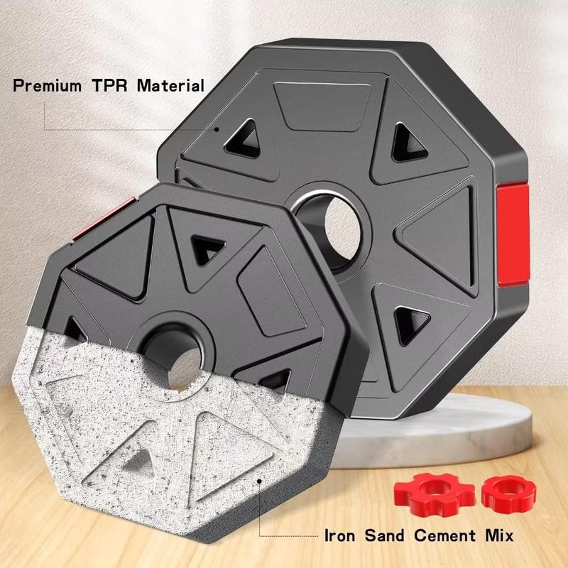 Adjustable Dumbbell Set, 5-44lbs Weights, Adjustable Barbell Set, Home Gym Equipment, 3-in-1 Workout Dumbbell, Heavy Duty Cast Iron Weights, Strength Fitness Training Kit