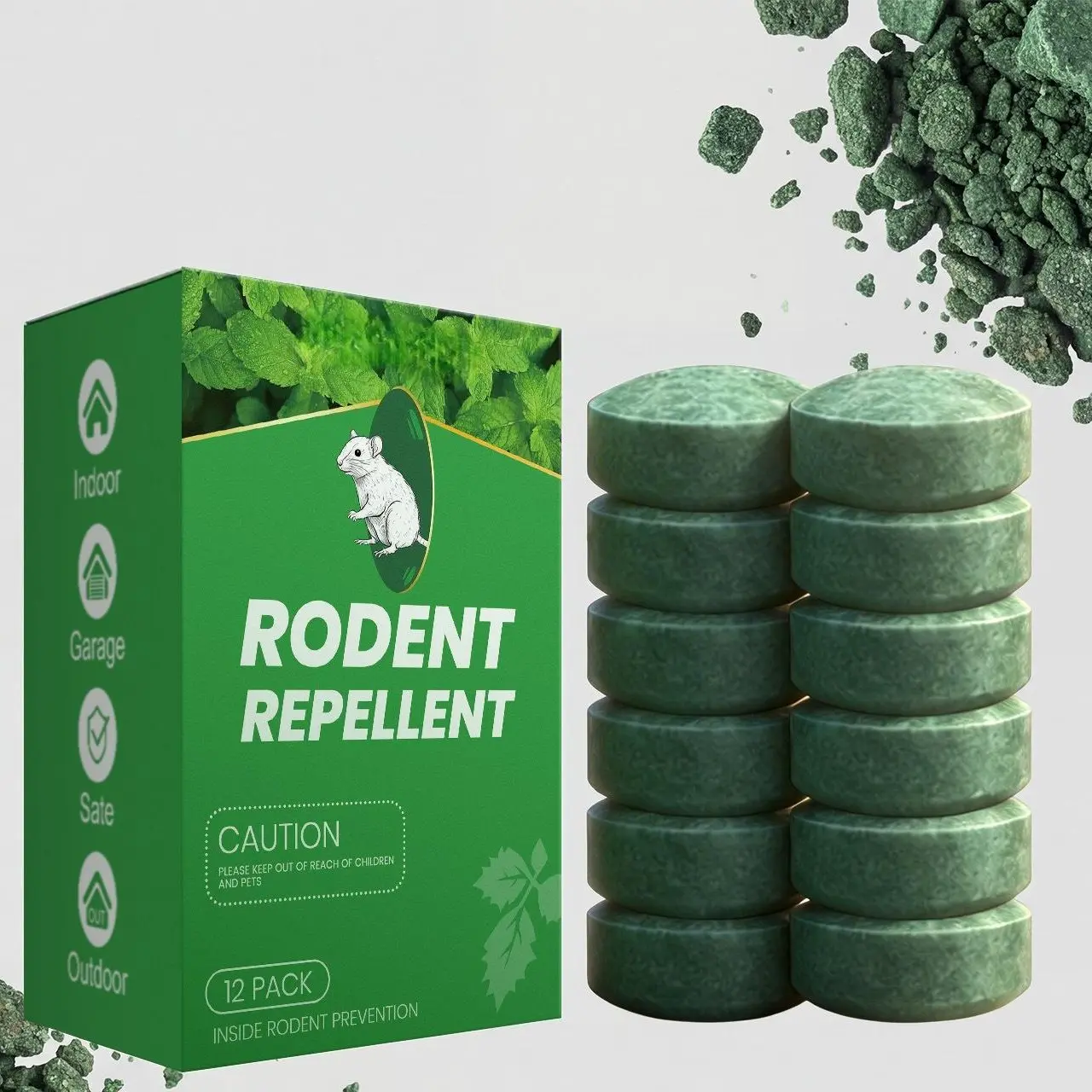 Natural Peppermint Oil Mouse Repellent 36-Pack – Quick-Effect, Safe, Odor-Strong & Cost-Effective Home Pest Solution