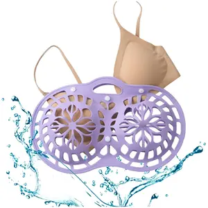 Silicone Bra Washing Bag for Laundry Machine, Anti-Deformation Brasaver, Thickened Zipper Design, Fits All Cup Sizes, Durable & Non-Tangle, Removable Laundry Bags