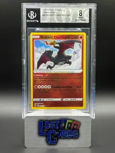 Pokemon TCG Radiant Charizard | Crown Zenith 20/159 | BGS Graded NM-MT 8