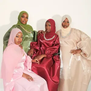 Crystal Stone Abaya + Hijab Set