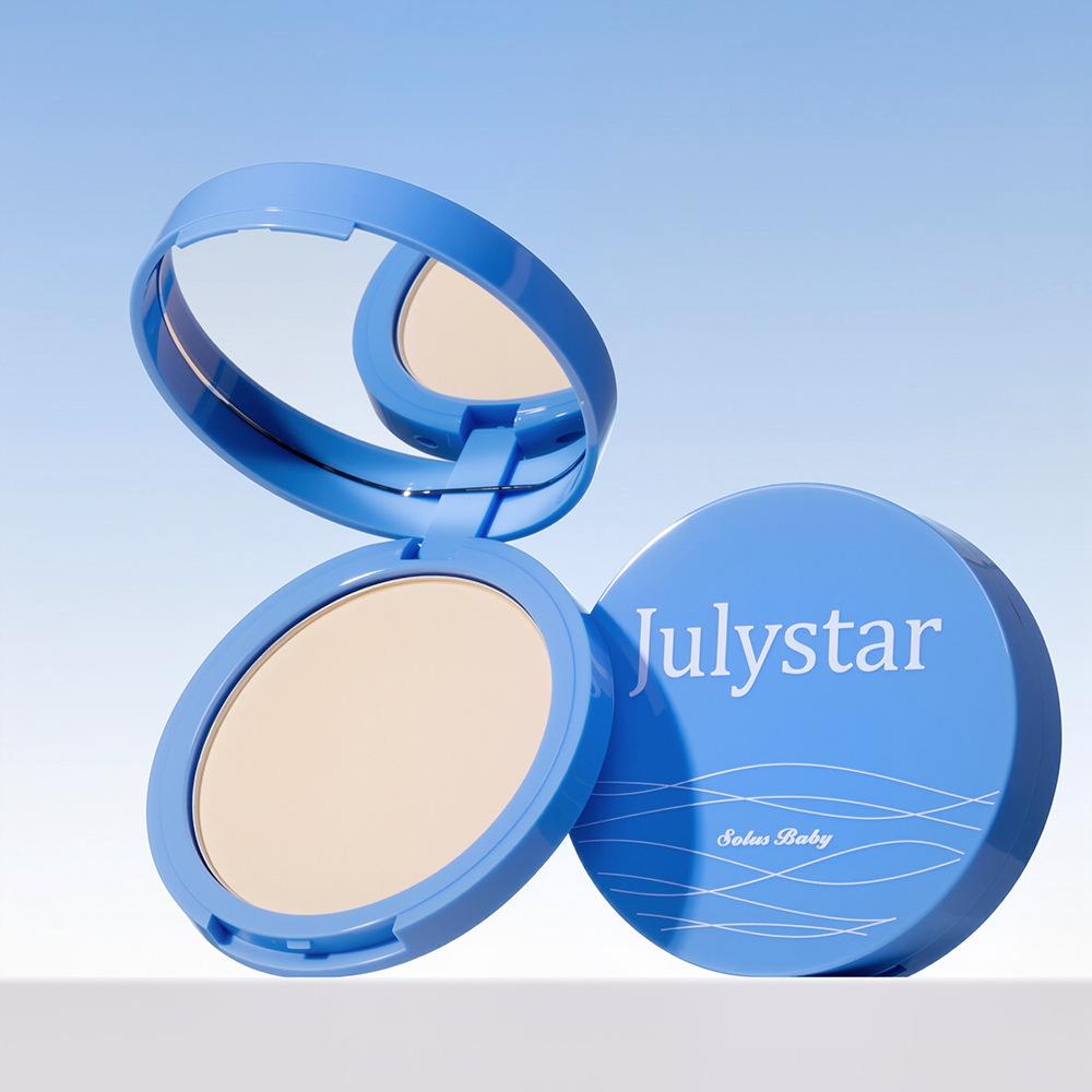 Waterproof facial powder, lightweight matte oil control setting powder with powder puff, Blurring & Brightening , long-lasting and flawless makeup, suitable for women and girls' cosmetics，Beauty Cosmetics