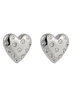 Austin Blaze Embellished Heart Earrings-SALE