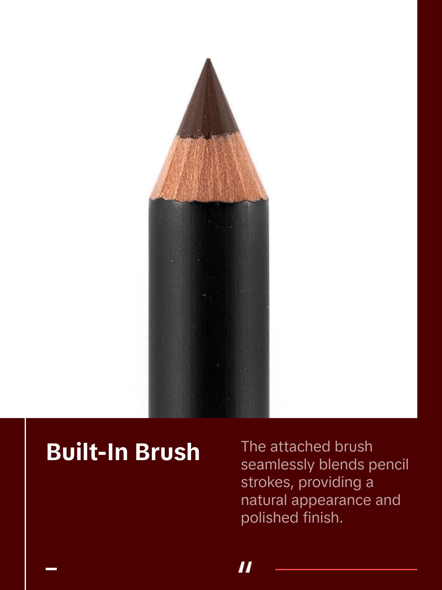 Palladio Brow Pencil - Dark Brown, Cosmetic, Ideal for Makeup and Daily Use