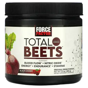 Force Factor Total Beets™, Original Drink Powder, Black Cherry, 7.1 oz (201 g)