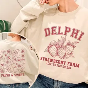 2 Side Delphi Strawberry Farms Sweatshirt, Hoodie Percy Jackson the Olympians Shirt | Bookish shirt | Book lover Shirt bookworm