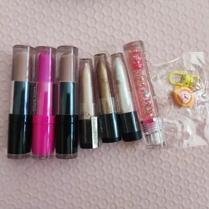 lipgloss 7 pcs a set with freebie, self pick
