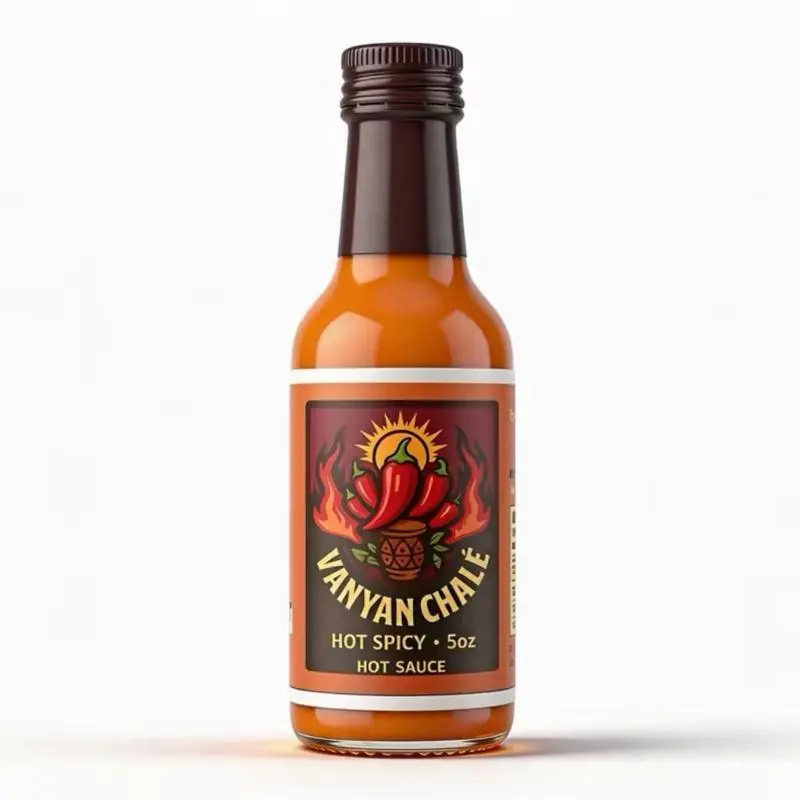Vanyan Chale 5oz Premium Chipotle Chili Pepper Condiment - Spicy Sauces, Hot & Spicy Cooking Sauces for Bold Dishes