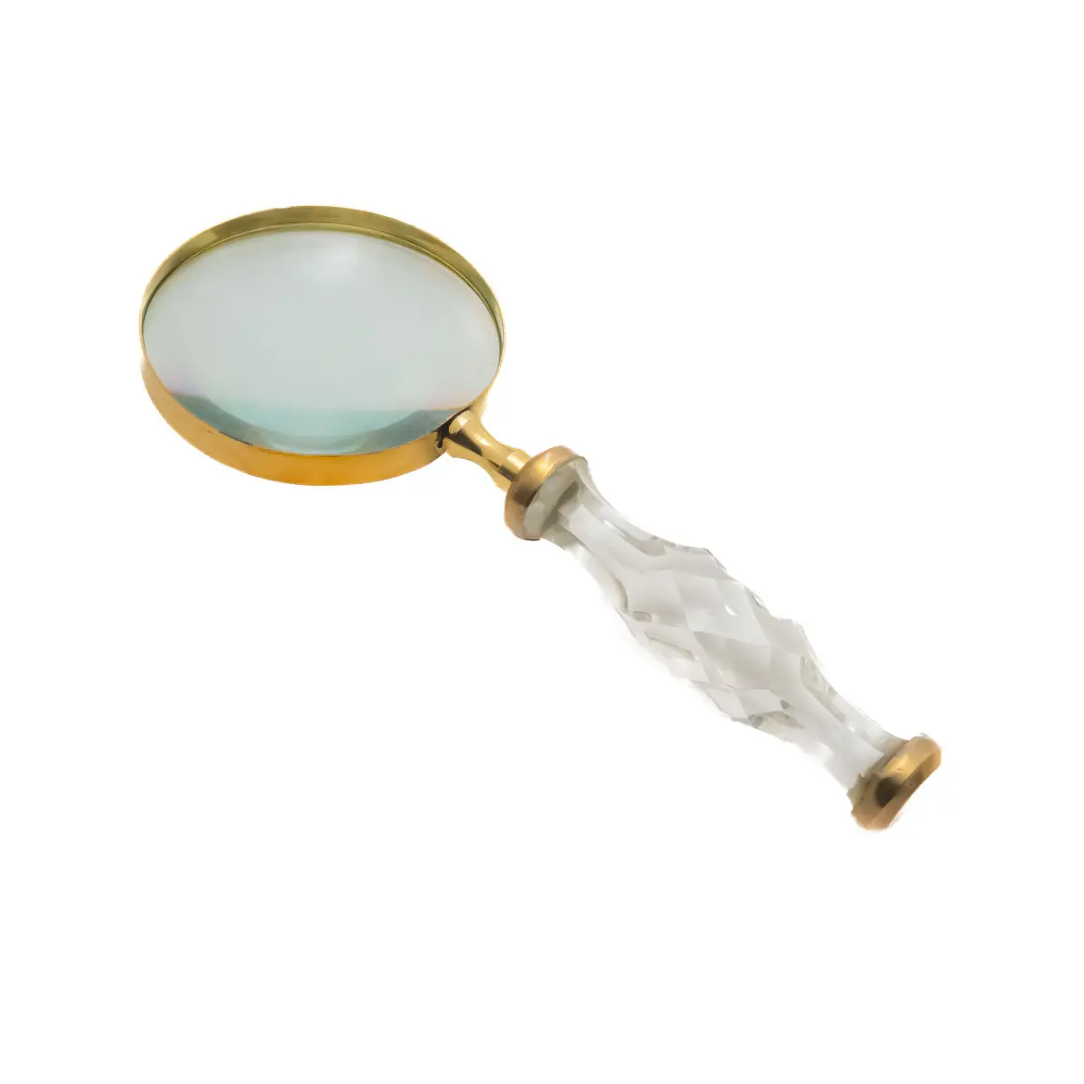 Crystal Clear Faceted Handle Magnifying Glass - CDNY