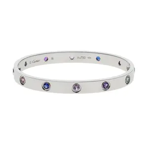 Pre-owned Cartier Love Bangle Bracelet Size 16