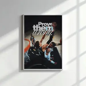 Ja Morant - Motivational Poster, Inspirational Wall Art, Home Gym Decor, Motivation Wall Art, Office Art, Success Quote, Basketball, NBA