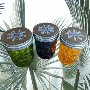 Gel Air Freshener - Custom Tropical Scents - 8oz Fruit Scented Jar Aroma Fragrance Flowers Room Perfume