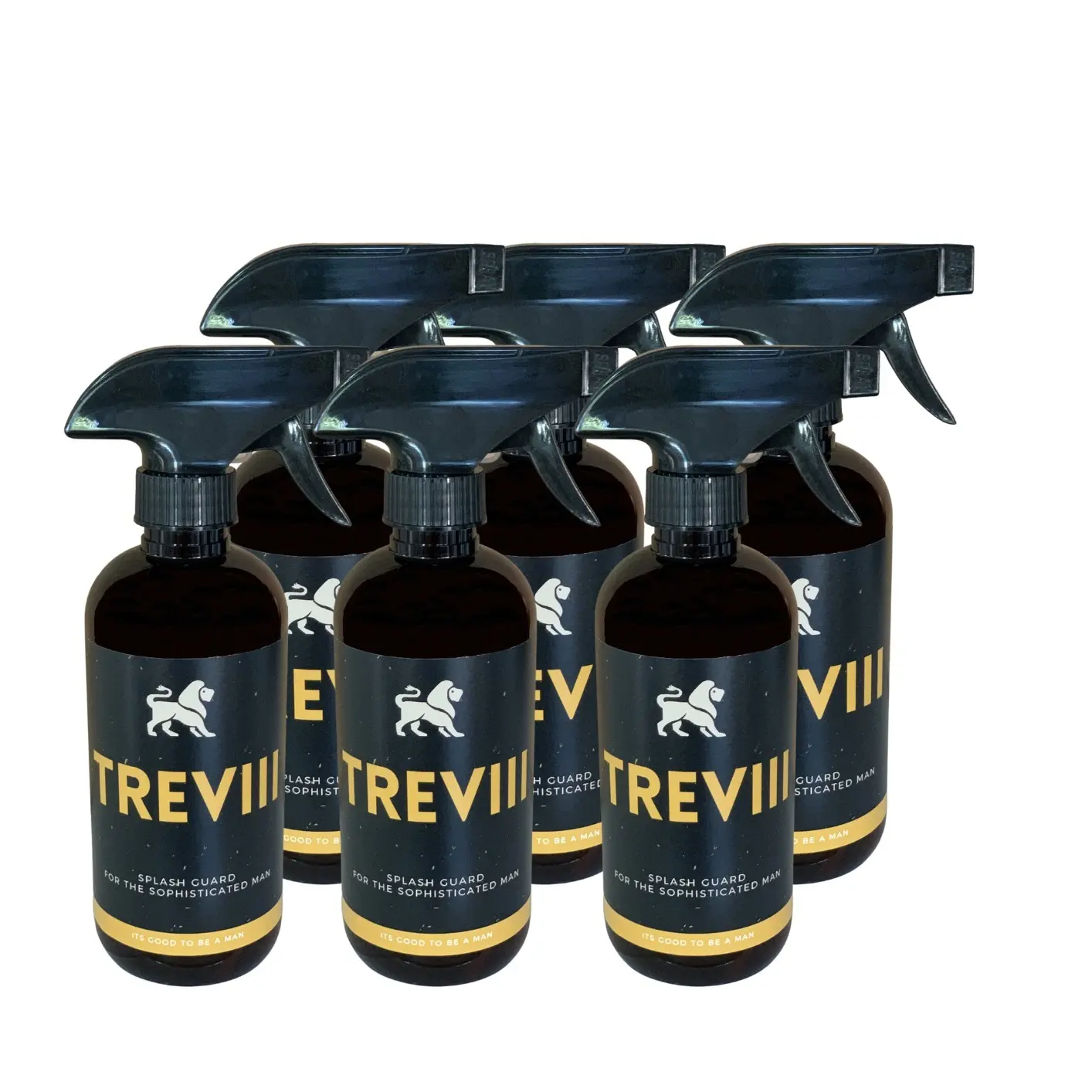 Treviii Splash Guard Toilet Spray 6-Pack Family Bundle Ultimate Defense Against Splashback for Boys Men or Both Cleaner Quieter Hygienic