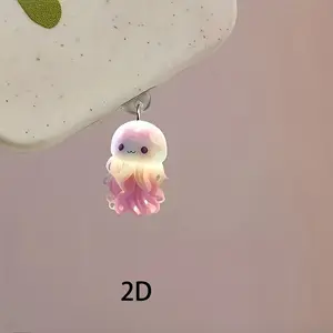 Cute Jellyfish Theme Phone Dust Plug, Show Your Phone Personality, Compatible with iPhone Type-C Ports, Adorable Mobile Accessory, Smartphone Accessories