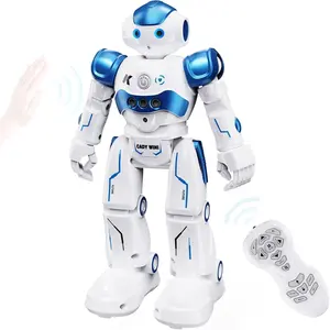 P-ITC014    RC Robot Toys for Kids, Gesture Sensing Programmable Rechargeable Remote Control Robot for Age 3 4 5 6 7 8 12 Year Old Boys Girls Birthday Gift Present, Blue