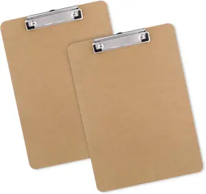 Wooden Clipboards Set of 2  Letter Size 8.5x11 Durable Hardboard