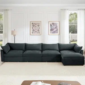 Hight-end Multi-Seat Couch with Under-Seat Storage Drawers - Ideal for Compact & Spacious Living Rooms, compression bed sofa living room