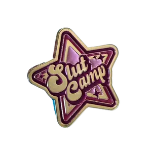 Sl.t Camp Pin - 1.5” Star-Shaped Accessory for Versatile Wear on Denim Jackets, Backpacks, and More