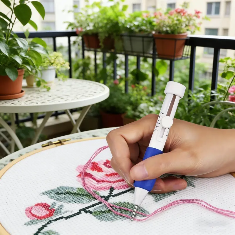 72pcs/4set/54pcs/3set Magic Punch Needle Embroidery Pen Set DIY Craft Sewing Supplies