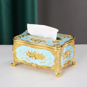Luxury Tissue Box for Home Living Room Coffee Table High-end Creative Toilet Paper Holder Bathroom Hand Towel Storage Rack