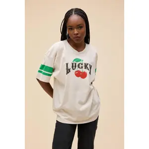 Lucky Cherries Oversized Jersey Tee