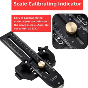 Adjustable Table Saw Guide Rail, Anti-Rebound Design, Fits 3/8"x3/4" T-Slot, Ideal for Repeated Narrow Cuts, Multi-Functional Woodworking Tool