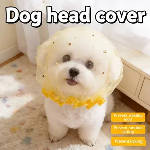 Cute Dog Mask for Small Breeds, Breathable Anti-Licking Mouth Cover, Outdoor Safety Gear, Ideal for Pomeranians and Bichon Frises