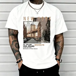 NYC Brooklyn Bridge "Follow Your Dreams" Graphic Tee | New York Streetwear T-Shirt