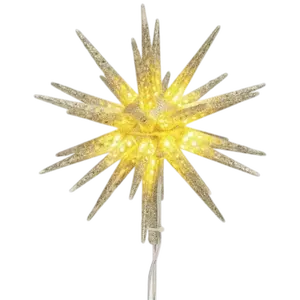 LIghted Starburst Tree Topper - 10 inch