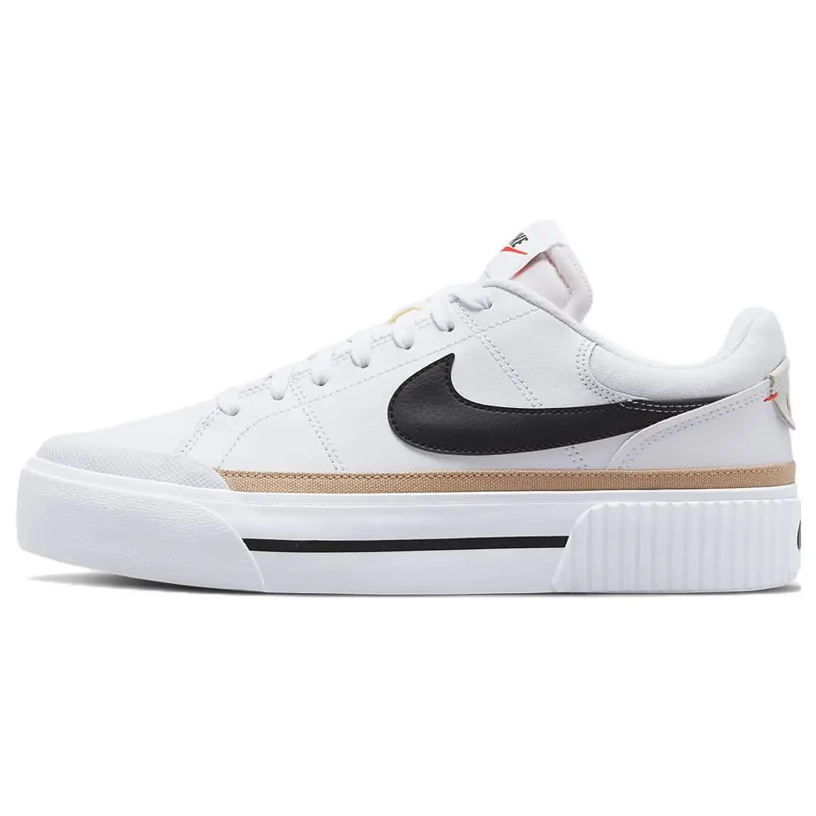 Women's Nike Court Legacy Lift 'White Hemp' Stylish Sneakers - Thick Midsole, Classic Design for Exceptional Style & Comfort, Stylish Sneaker