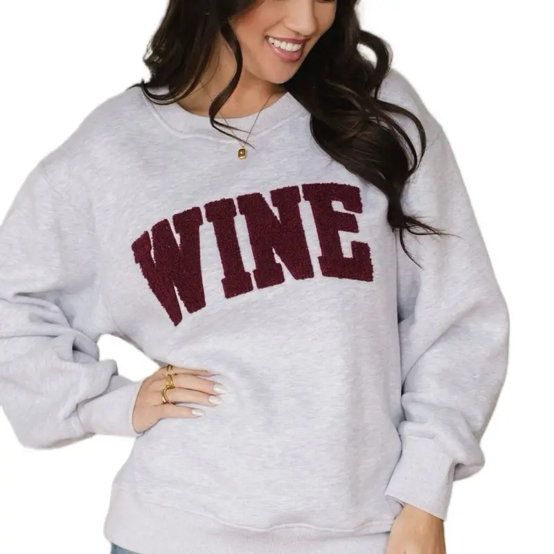 Gray Wine Sweatshirt