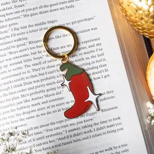 Spice Pepper Bookish Hard Enamel Keychain