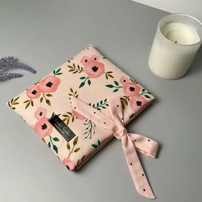 Peach Ranunculus Kindle Sleeve with Bow E-reader