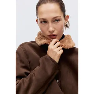 H&M Teddy-collared jacket