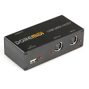 CAMOLA DOREMIDI UMH-10 MIDI Interface, USB MIDI Host Box, 16 Channels, USB to MIDI Converter Full-Speed Five-Pin Interface, Compatible with All Musical Instruments