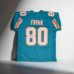 IRVING FRYAR MIAMI DOLPHINS SIGNED JERSEY WITH COA (XL)