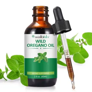 Acentiallabs Organic Oil of Oregano Liquid Drops - Vegan Supplement, Gluten Free, Edible for Adults, Energy, Suitable for Men & Women - Fitness