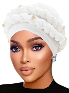 Elegant Handmade Braided Hat, Beautiful Straw Cap with Rhinestones, Single Color, Perfect for Parties, Dance Events, Birthday Celebrations
