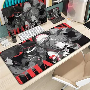 Zenless Zone Zero Anime Mouse Pad – Featuring Yuzuha and ZZZ, Kawaii Gaming Desk Mat with Non-Slip Rubber Base, Stitched Edges, HD Vivid Print, Durable Surface for PC, Laptop, Keyboard or Office Use