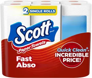 Paper Towels, Choose-A-Sheet, 6 Double Rolls = 12 Regular Rolls (108 Sheets Per Roll) Disposable Kitchen Wipe