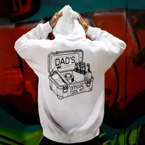 Dad’s Official Toolkit Hoodie, Funny Dad Humor Graphic Hoodie, Gift for Fathers & Husbands
